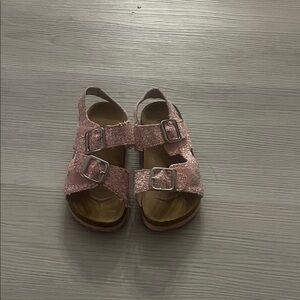 Glittery Pink Kids Sandals